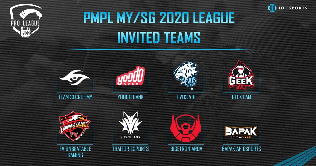 IO Esport PUBG MOBILE Announces 8 Invited Teams to PMPL MY/SG 2020